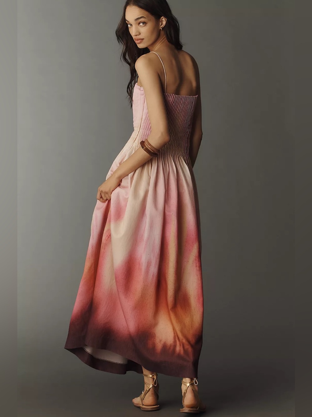 AMUR Grecia Pleated Sleeveless Maxi Dress 2026SS NWOT - Picture 3 of 8